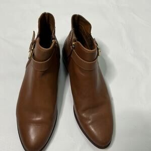 KENNETH COLE DATE 2 NITE‎ LEATHER ANKLE BOOTS SIZE 7 1/2 M